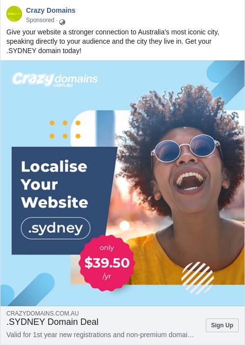 .SYDNEY Domain Name Registration | CrazyDomains.com.au