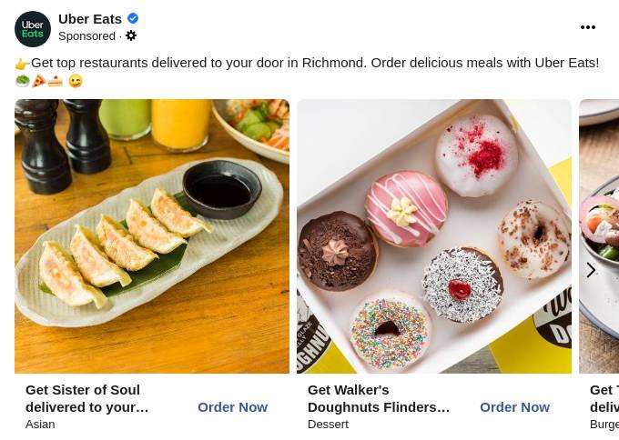 Sister of Soul (Richmond) Delivery  Melbourne  Uber Eats Ad