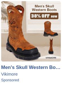 vikimore mens cowboy boots