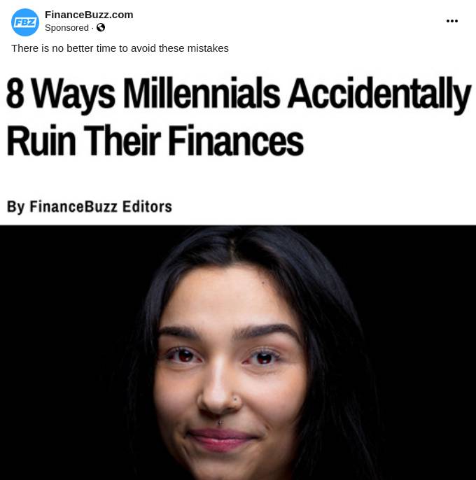 8 Ways Millennials Accidentally Ruin Their Finances | FinanceBuzz Ad