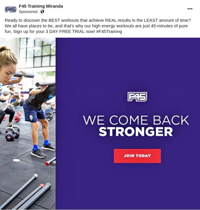 F45 come 2025 back stronger