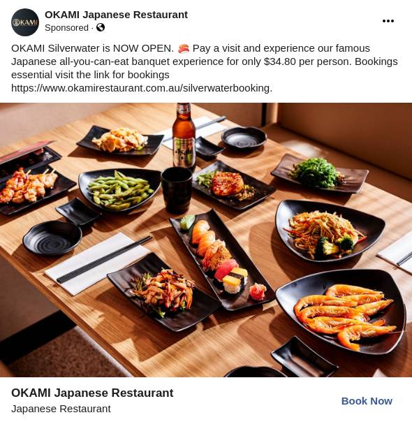 Bookings at Okami - Silverwater in Silverwater, Sydney