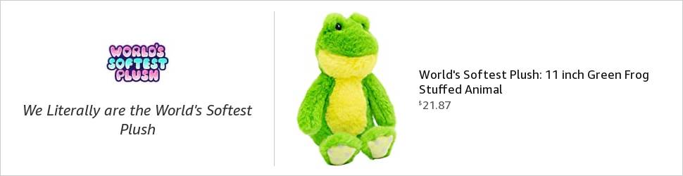 world's softest plush frog