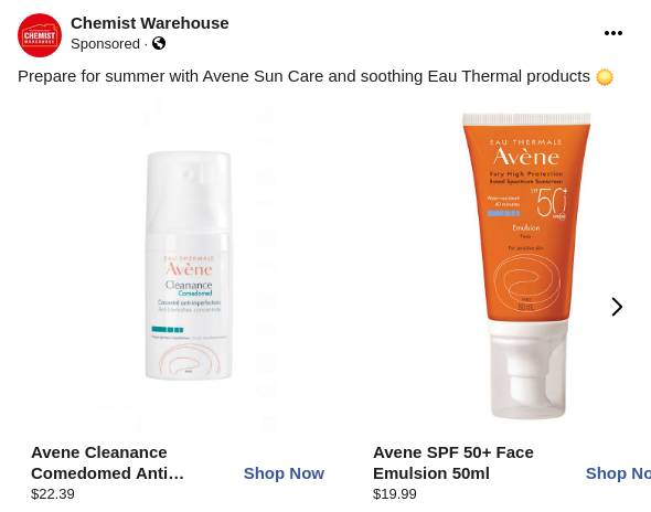 avene sunscreen chemist warehouse