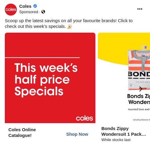 Coles bonds hot sale wondersuit