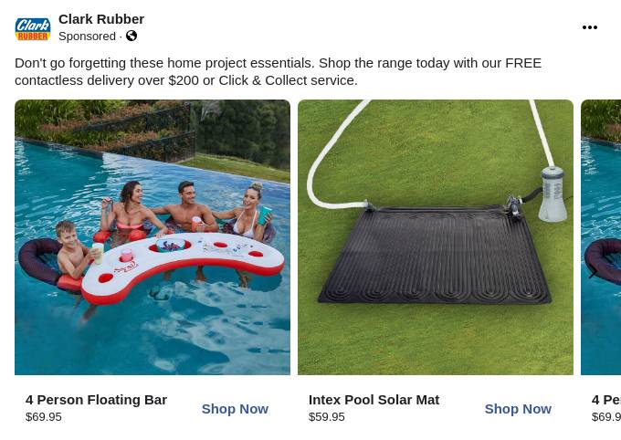 Clark rubber floating pool sales mat