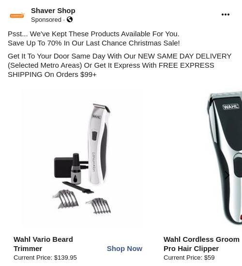 shaver shop wahl beard trimmer