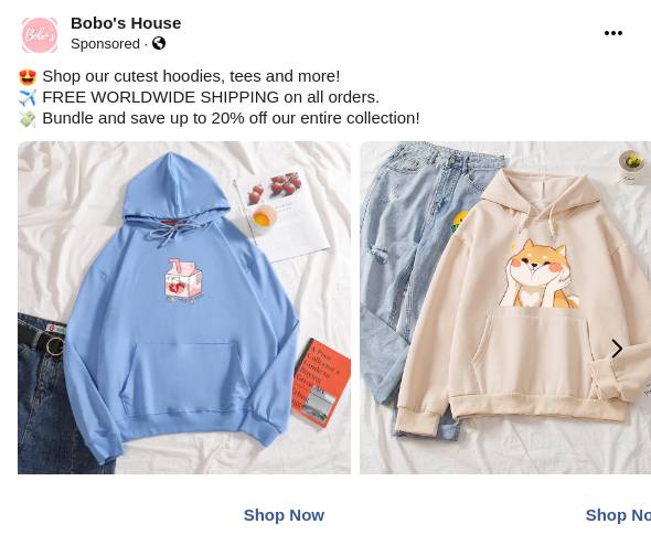 Clothing Bobo's House Ad Bigdatr