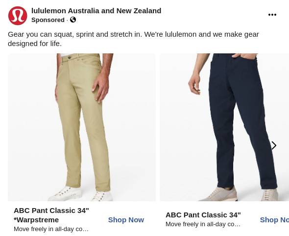 abc pant classic 34