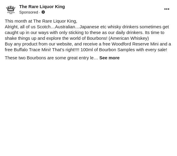 The Rare Liquor King Ad Bigdatr