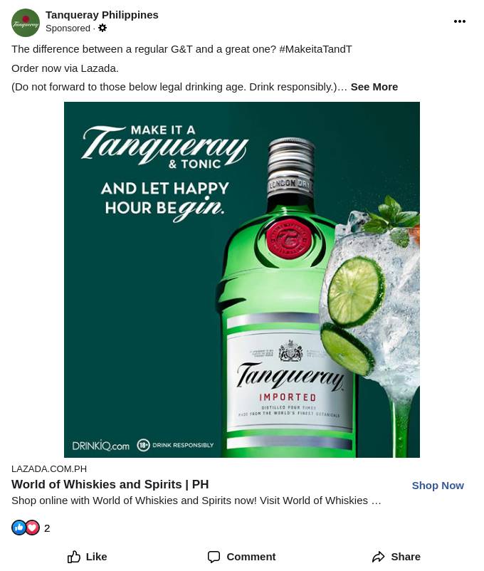 Tanqueray Ad - Bigdatr