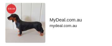 Black & Tan Minature Standard Daschund Ornament Dog Gift Figure Figurine | Buy Kitchenware - 5010792290478