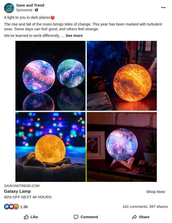 trends coming moon lamp