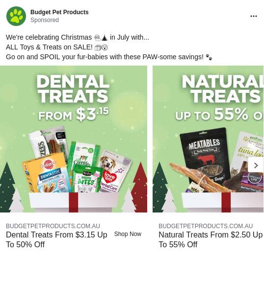 Budget Pet Products Ad Bigdatr