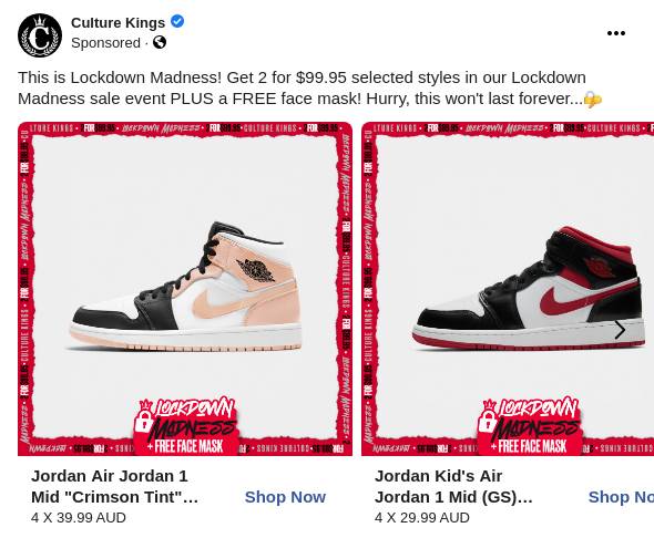 Culture kings best sale air jordan 1