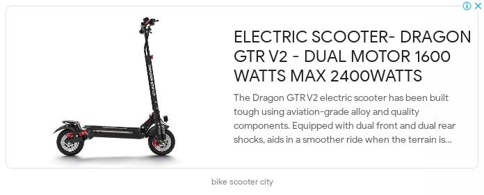 ELECTRIC SCOOTER- DRAGON GTR V2 - DUAL MOTOR 1600 WATTS Max 2400 WATTS