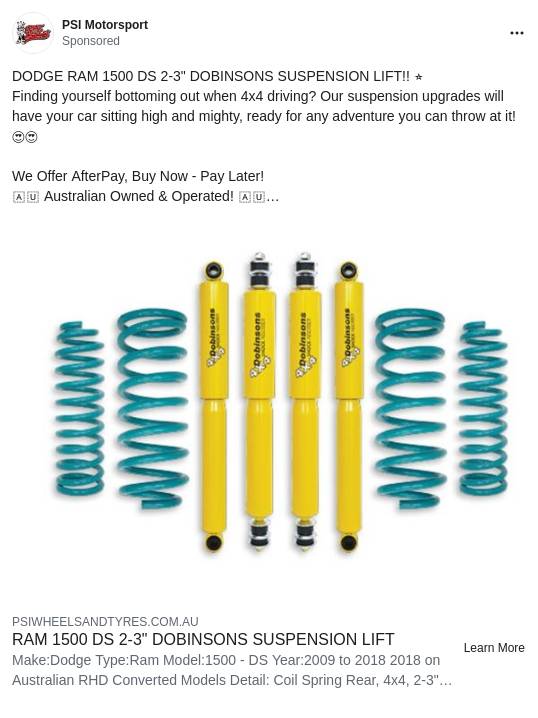 PSI Wheels and Tyres Ad Bigdatr