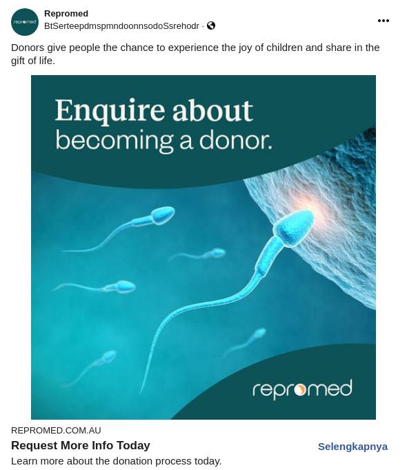 Repromed Donating Sperm Ad
