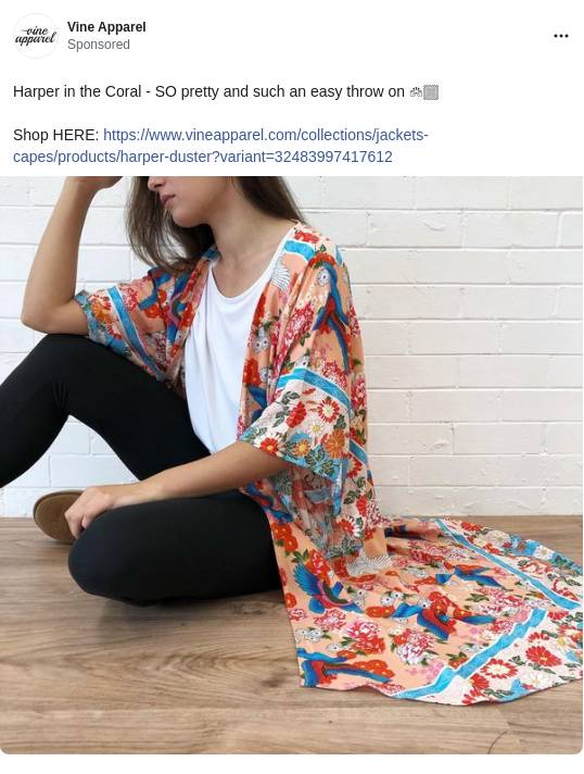 Vine Apparel Ad Bigdatr