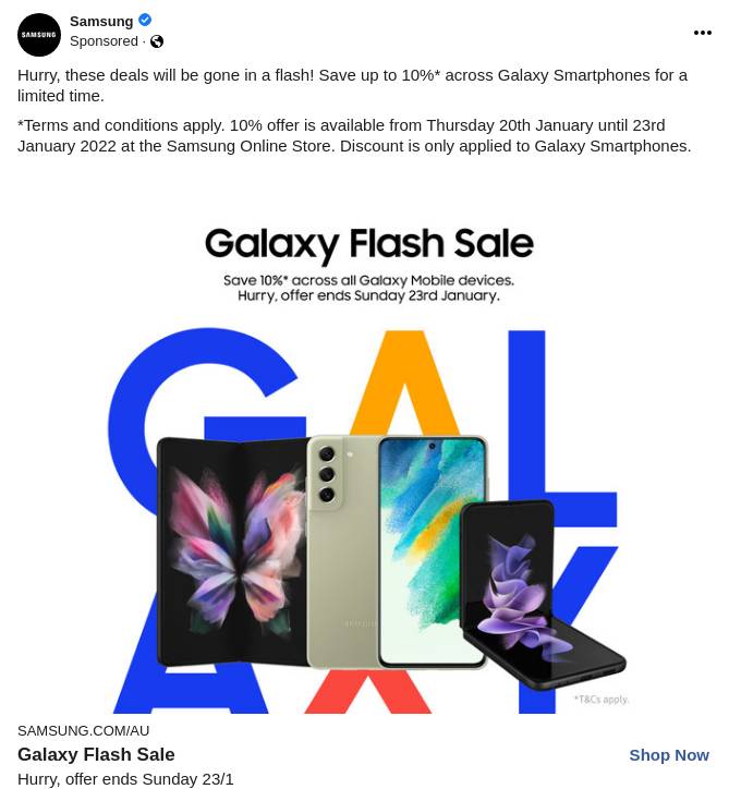 Galaxy Flash Sale | Samsung Australia