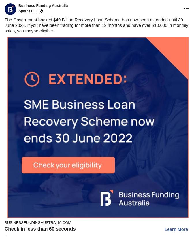 Business Funding Australia Home Ad Bigdatr