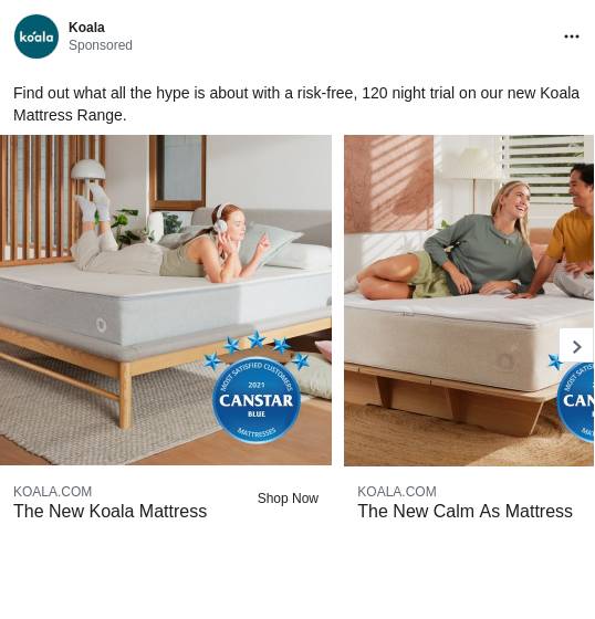 The New Koala Mattress Bed in a Box Mattresses Koala AU Ad Bigdatr