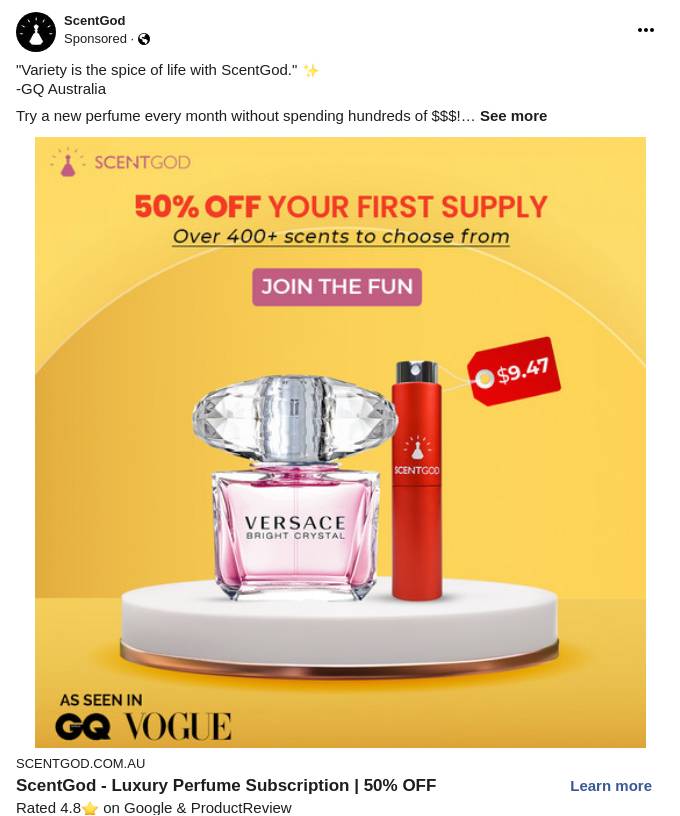 ScentGod Perfume Subscription Australia Buy Perfume Samples from