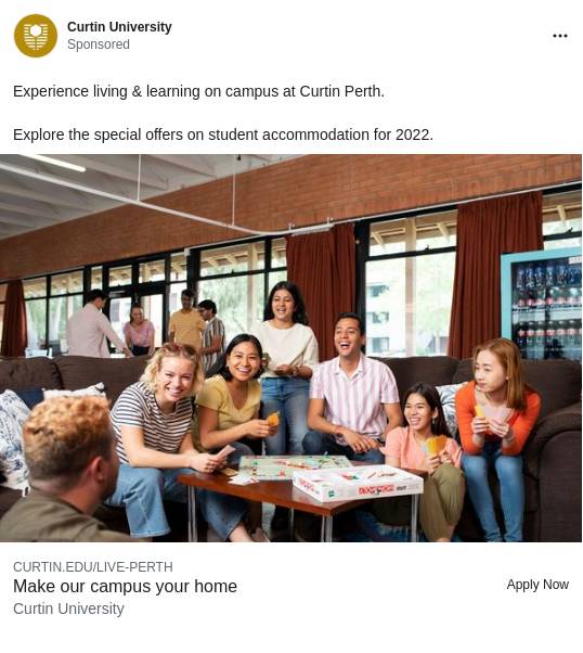 Curtin Perth on campus Study Curtin University Ad