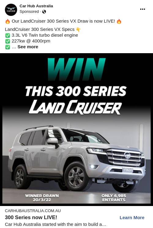 Car Hub Australia Ad