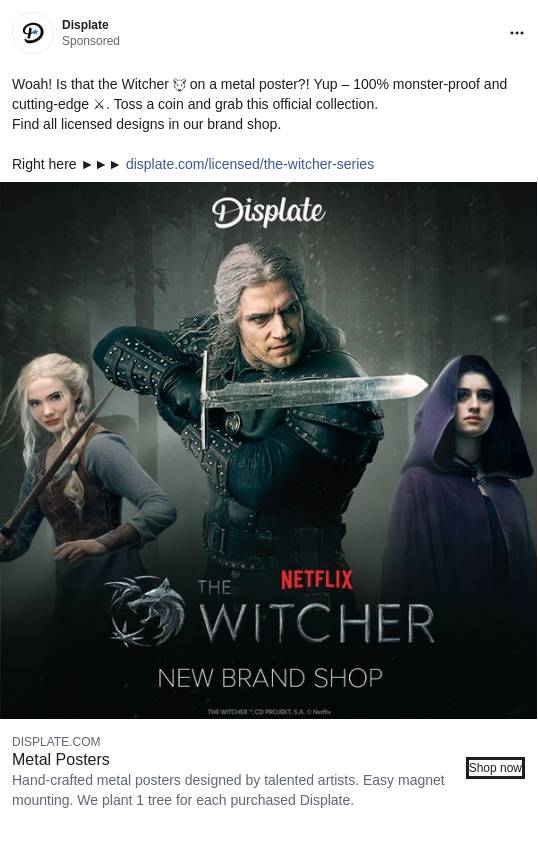 Displate Metal Posters Collect Your Passions Ad BigDatr