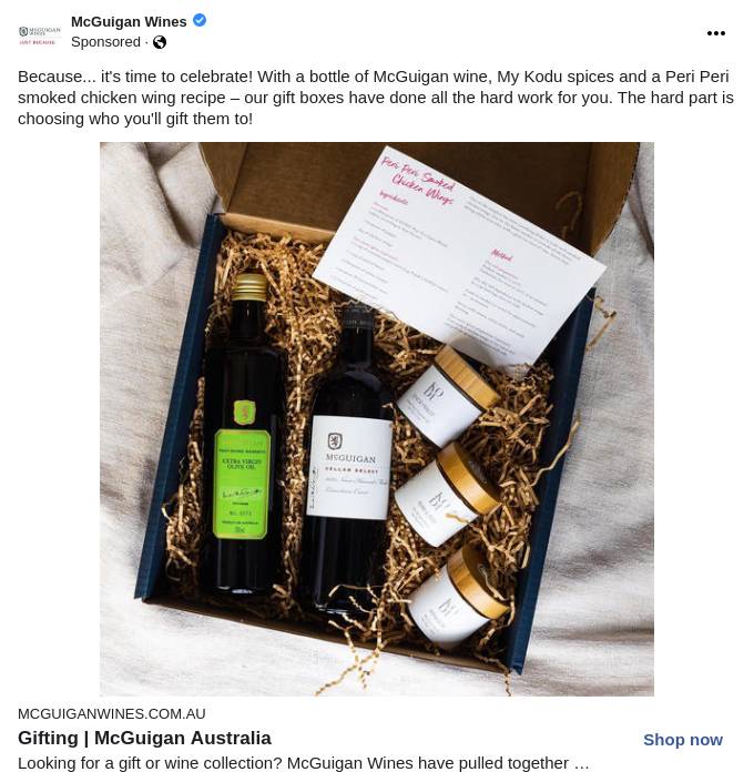 Wine Gift Pack Wine Gifts McGuigan AU Ad