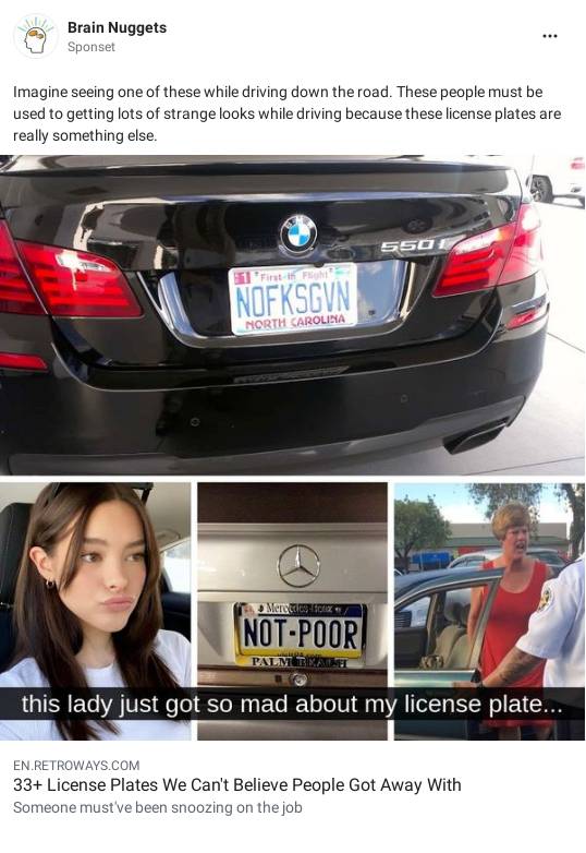 These License Plates Surprisingly Made It Past the DMV Employees