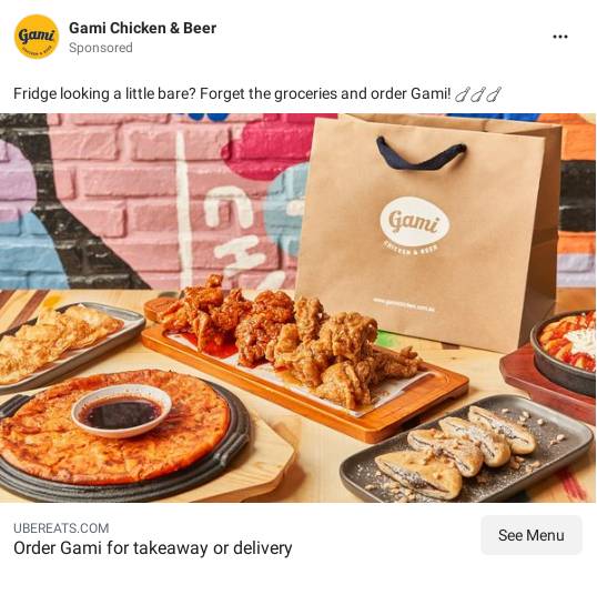 Gami Chicken & Beer (Canberra) Menu Takeaway in Canberra Delivery