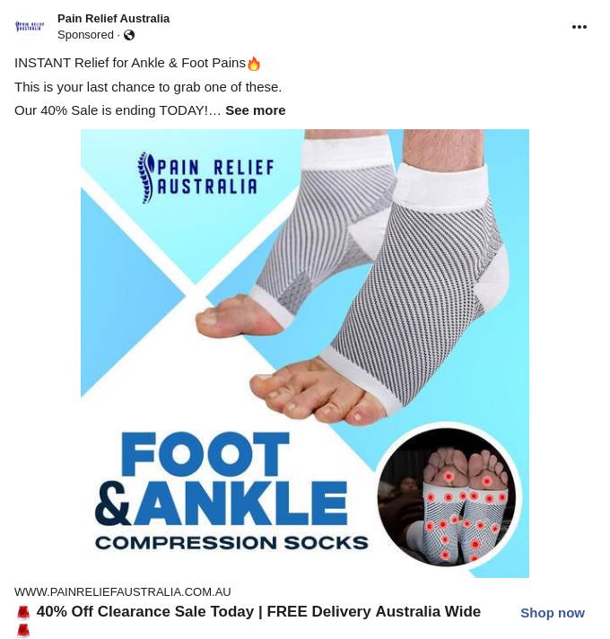 Pain Relief Australia Ad Bigdatr