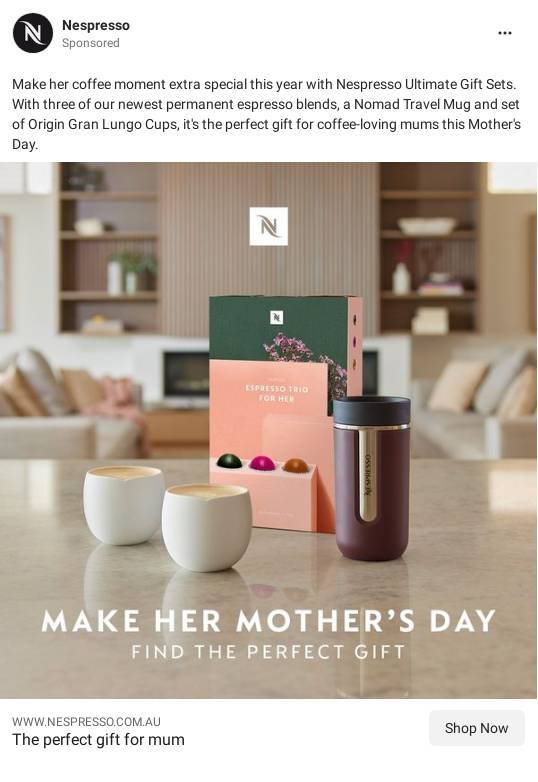 Ultimate Coffee Lovers Gift Guide Gifting Nespresso Australia Ad