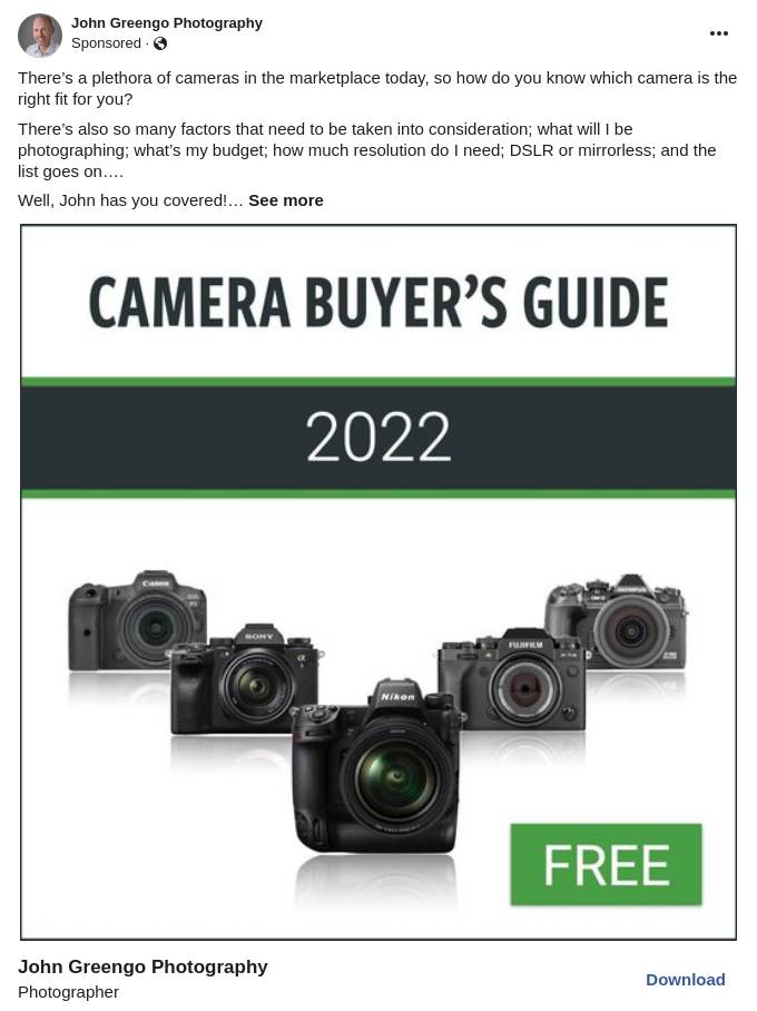 Camera Buyer's Guide 2022 John Greengo Photography Ad Bigdatr