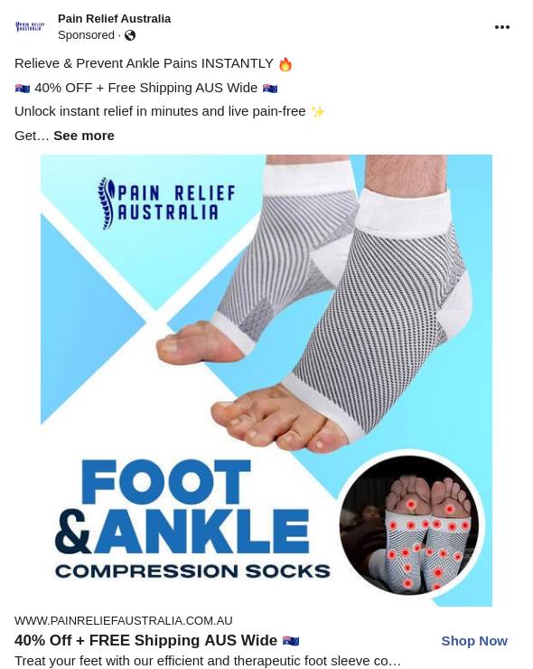 Foot & Ankle Sleeve Compression Socks Pain Relief Australia Ad Bigdatr