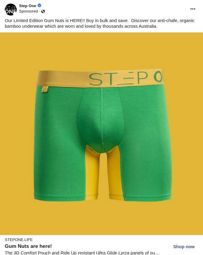 Buy short trunks online Best Underwear for men Step One Ad