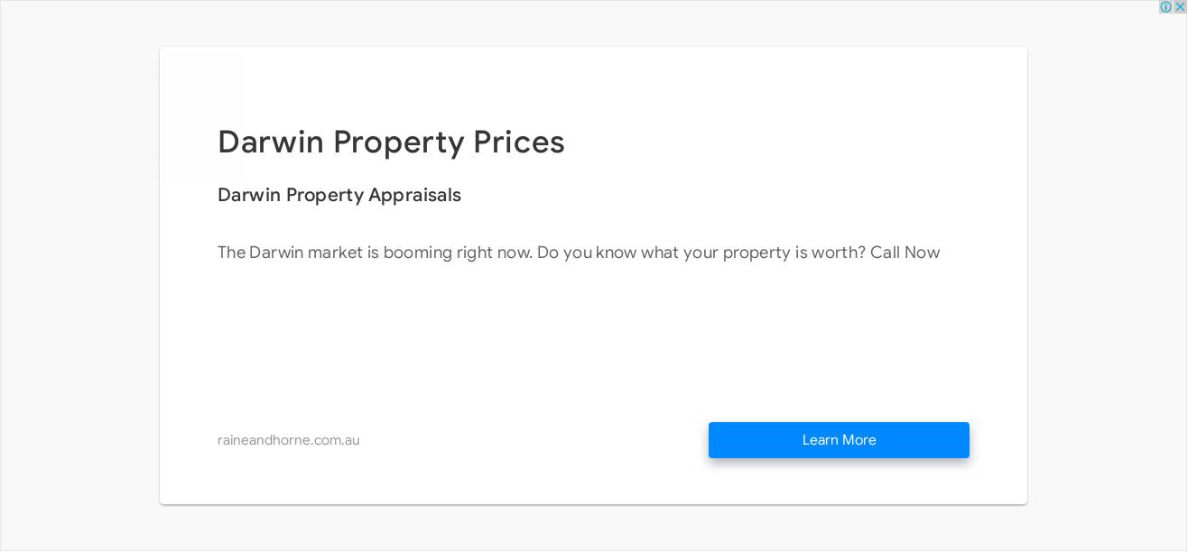 Darwin Real Estate Agents Raine & Horne Darwin Ad