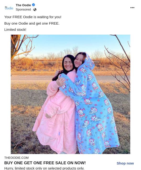 Oodie Hooded Blanket | Buy One Get One Free â The Oodie Ad