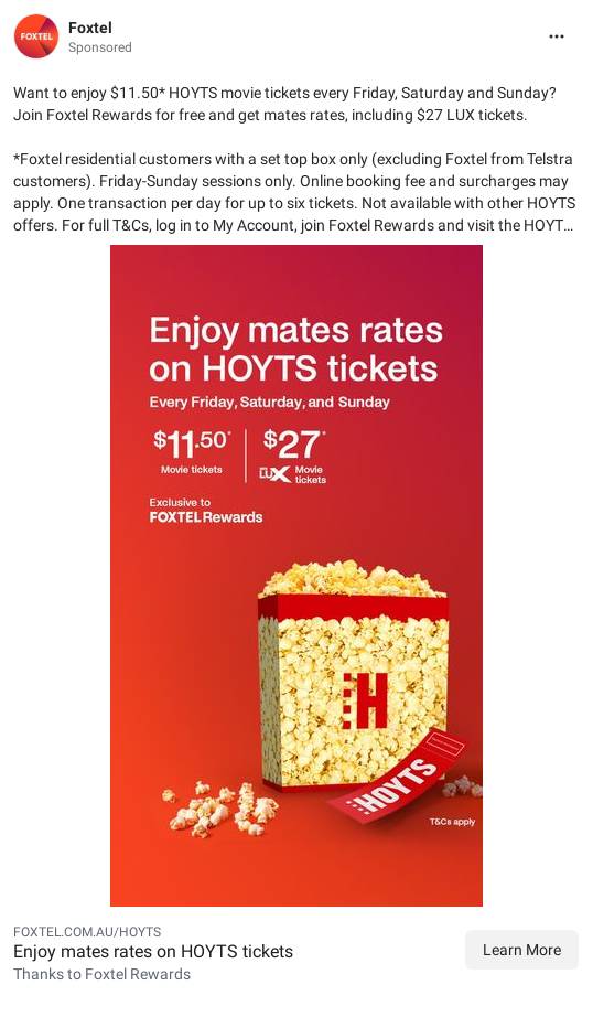 Foxtel Ad