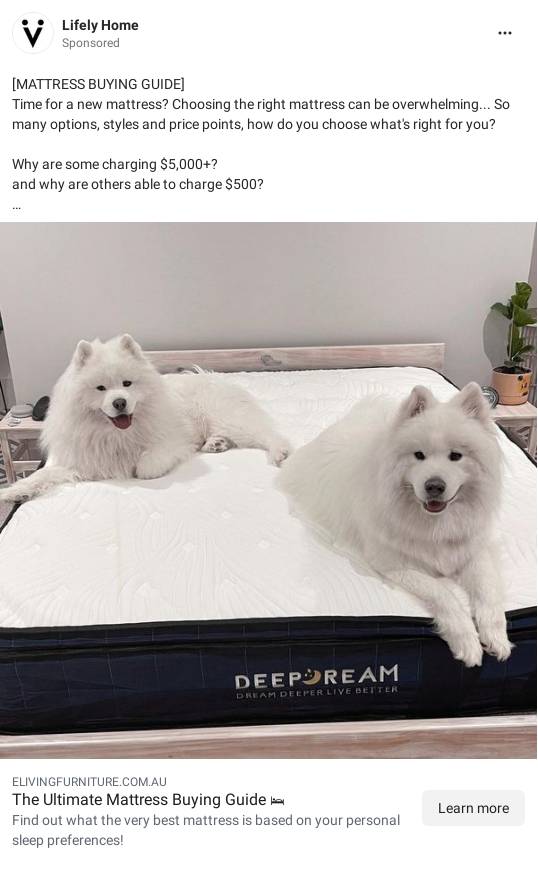 ELiving Furniture Ad Bigdatr