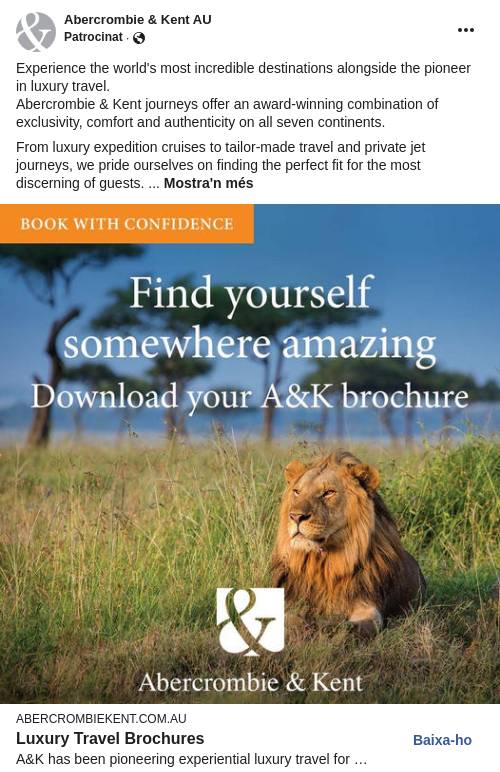 Abercrombie & Kent Ad - Bigdatr