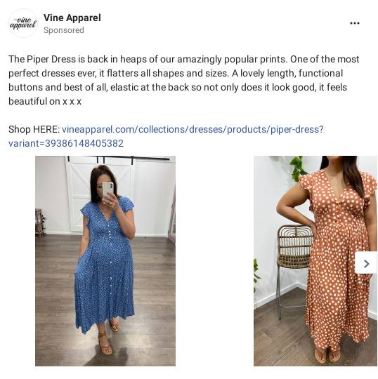 Vine Apparel Ad Bigdatr