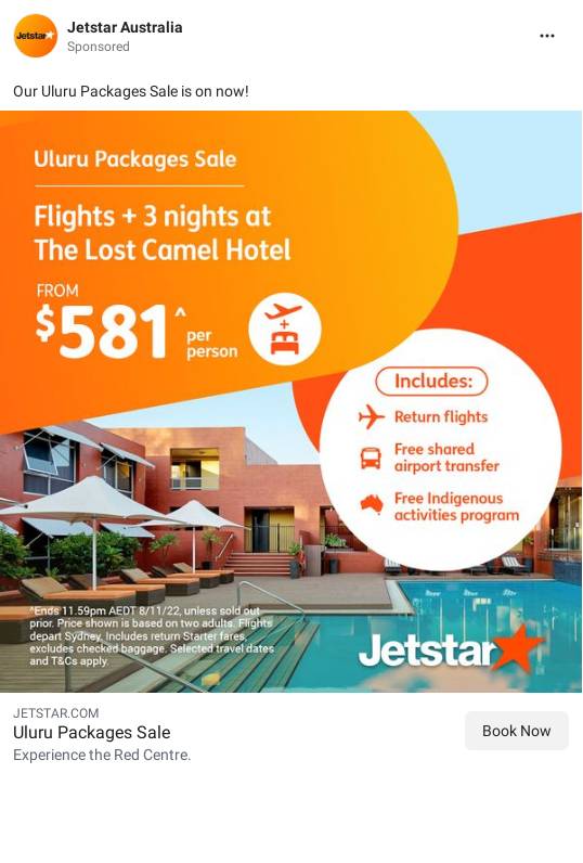 Uluru Holiday Packages Sale Jetstar Holidays Ad Bigdatr