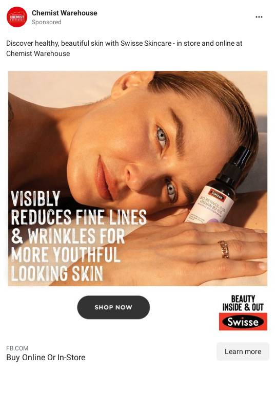 Chemist Warehouse Ad Bigdatr