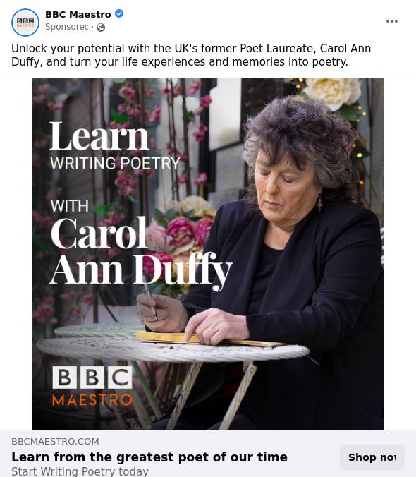 bbc maestro creative writing course