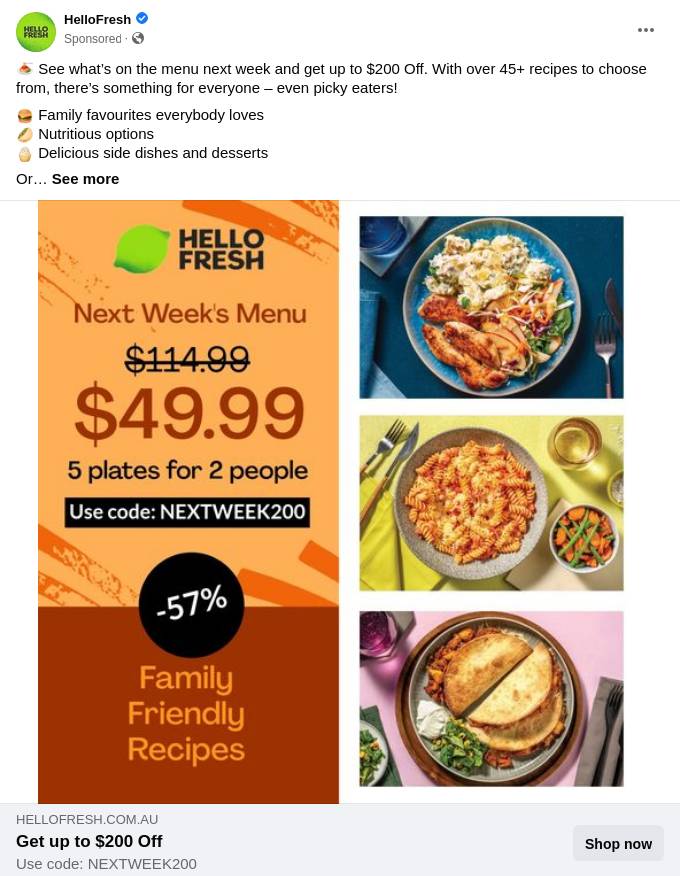 HelloFresh Ad - Bigdatr