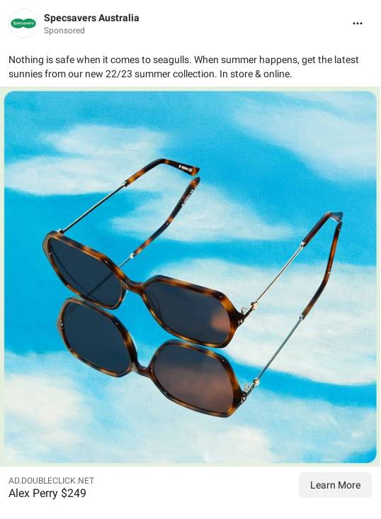 Prescription & Designer Sunglasses Specsavers Australia Ad Bigdatr