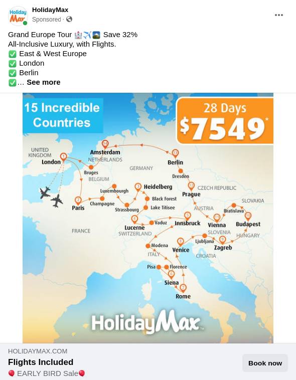 holiday max europe cruise
